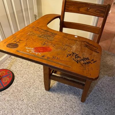 Grafitti School Desk