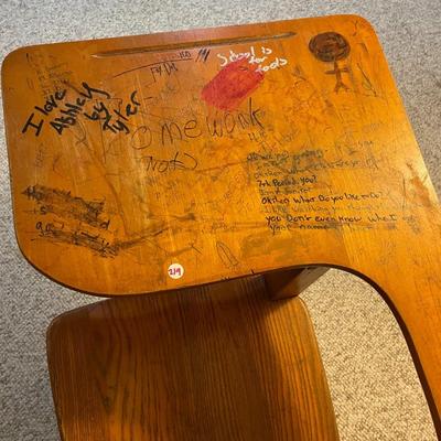 Grafitti School Desk