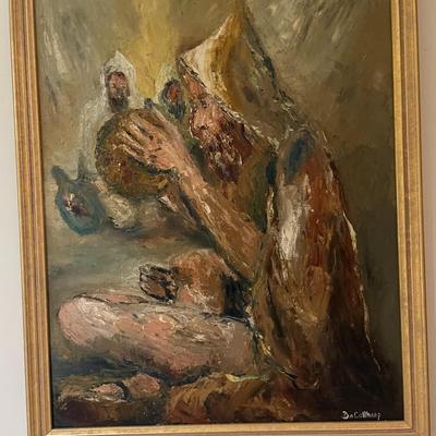 Framed Oil on Canvas Painting, Signed BA Coltharp