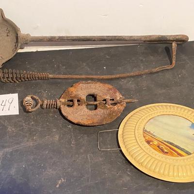 Vintage Lead Melting Ladle and More