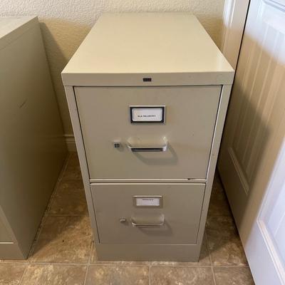 HON 2 DRAWER METAL FILING CABINET