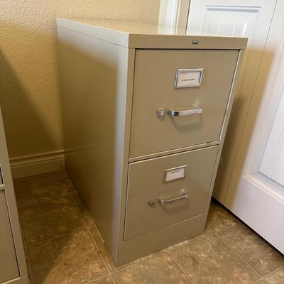 HON 2 DRAWER METAL FILING CABINET