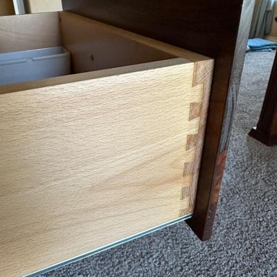 WOODLEYS 7 DRAWER DRESSER WITH TRI-FOLD MIRROR