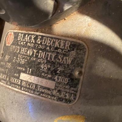Vintage Black & Decker Saw