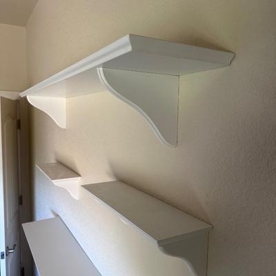 4 FLOATING WALL SHELVES