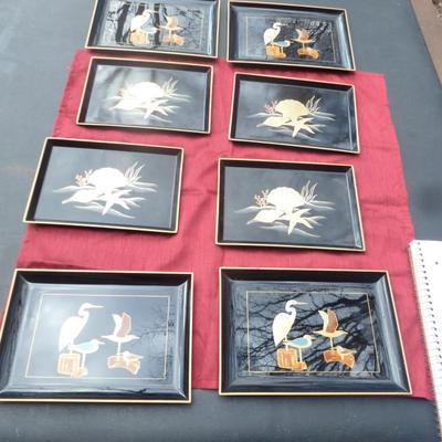 Vintage Otagiri Japan Plates- Set of Eight- Two Designs