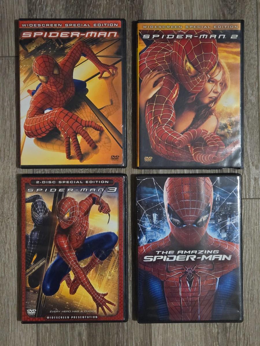  4 Spider Man DVDs EstateSales
