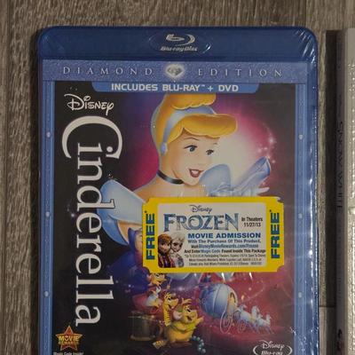 Disney Blu-Rays- Peter Pan, Snow White, and Cinderella