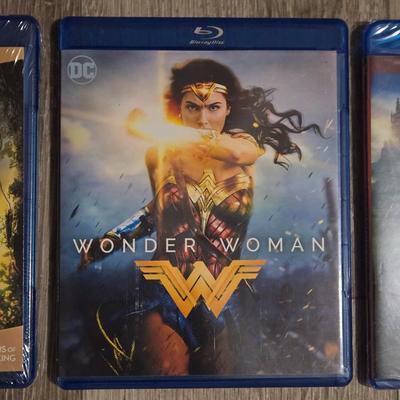 Blu-Rays- Wonder Woman, Maleficent, and The Princess Bride