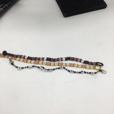 Beaded flower design bracelets