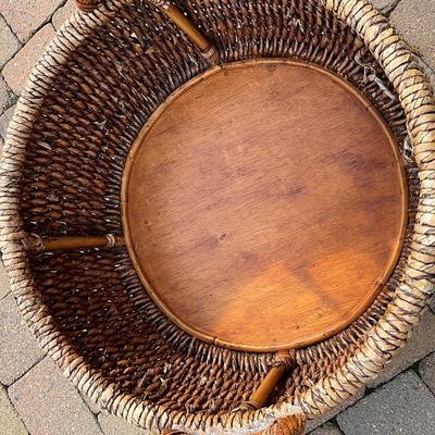 G348 Large Rattan Basket with Handles