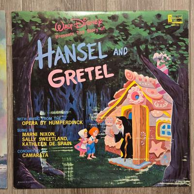 Walt Disney Albums - Hansel & Gretel and Hans Brinker