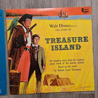 Disney Children's Albums- Treasure Island & 101 Dalmatians (in the wrong Cover)