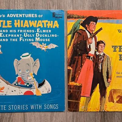 Disney Children's Albums- Treasure Island & 101 Dalmatians (in the wrong Cover)