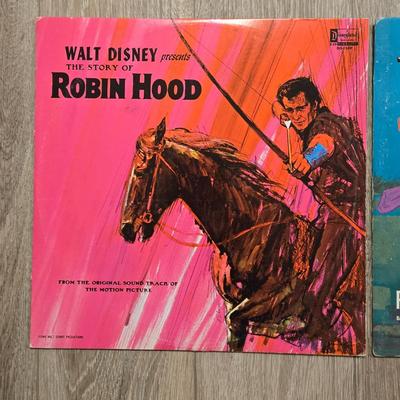 Disney Children's Albums- The Legend of Sleepy Hollow and Robin Hood