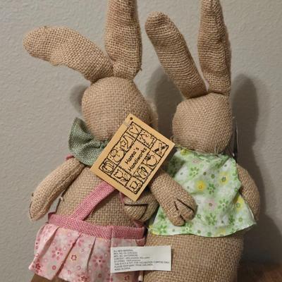Burlap Bunny Family by Hanna's Handiworks