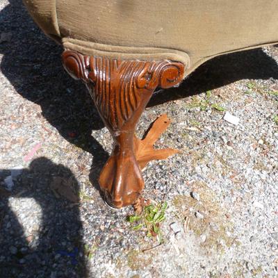 Upholstered Chippendale Style Chair