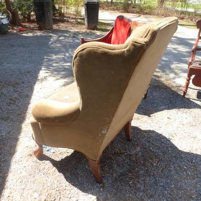 Upholstered Chippendale Style Chair