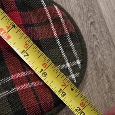 Lands End "Dad" Stocking and Plaid Stocking