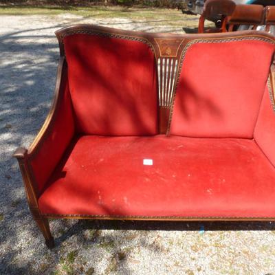Victorian Parlor Chair- Approx 47" Long, 38" Tall