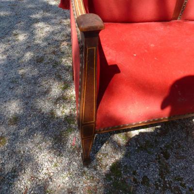 Victorian Parlor Chair- Approx 47" Long, 38" Tall