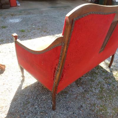 Victorian Parlor Chair- Approx 47" Long, 38" Tall