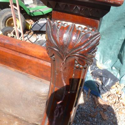 Antique Victorian Railway Station Bench- Approx 81" Long, 42" Tall