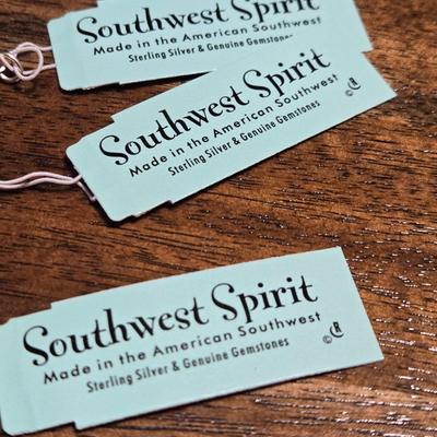 New Southwest Spirit Sterling & Gemstone Pendants or Charms 7mm