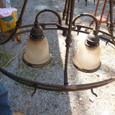 Hanging Pot and Pan Rack with Lights