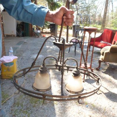 Hanging Pot and Pan Rack with Lights