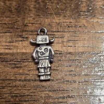 Sterling Silver Kachina Pendant