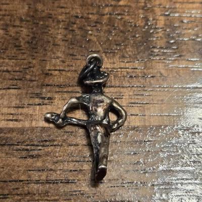 Sterling Silver Mariachi Player Pendant