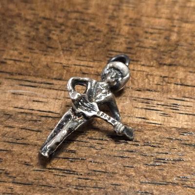 Sterling Silver Mariachi Player Pendant