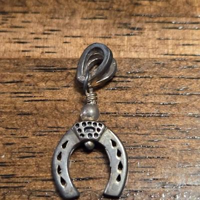 Sterling Silver Horseshoe Swivel Pendant