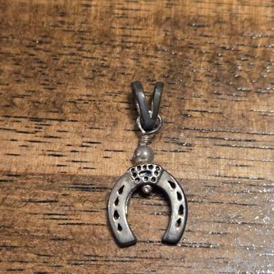 Sterling Silver Horseshoe Swivel Pendant