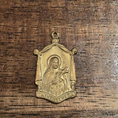 Vintage Saint Teresa Pendant