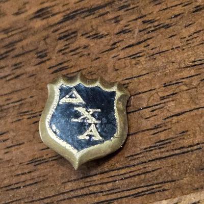 Gold Plated & Enamel Vintage Fraternity Pin