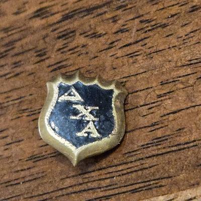 Gold Plated & Enamel Vintage Fraternity Pin