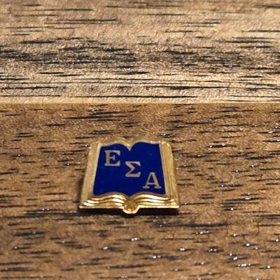 Vintage Gold Plated and Enamel Fraternity Pin