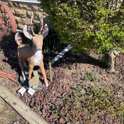 Deer and Squirrel Statues