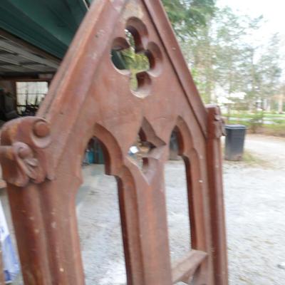 Antique Wooden Victorian Church Chair