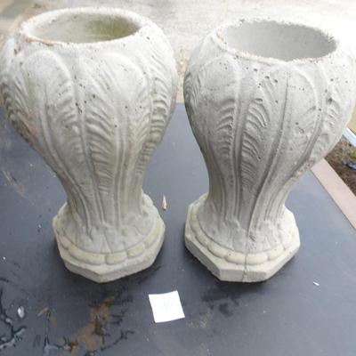 Pair of Concrete Vases/Planters