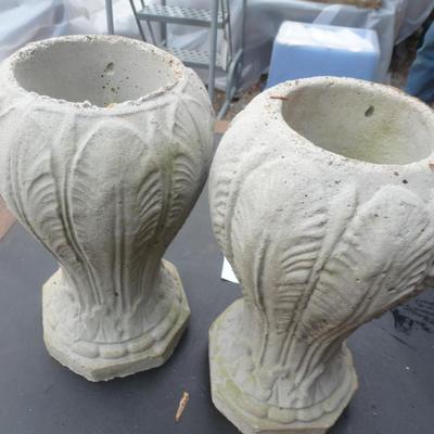 Pair of Concrete Vases/Planters
