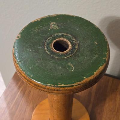 Antique Wood Spool