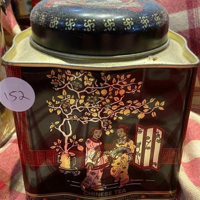 Lot of Assorted Vintage Tea Tins