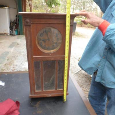 Wood Case Edwardian Pendulum Clock
