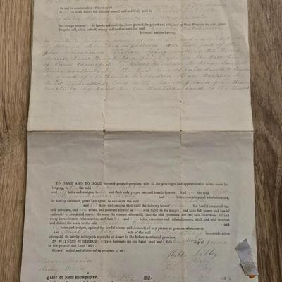 Antique 1859 Document - Antique Ephemera