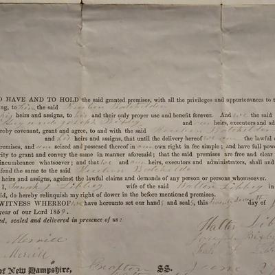 Antique 1859 Document - Antique Ephemera