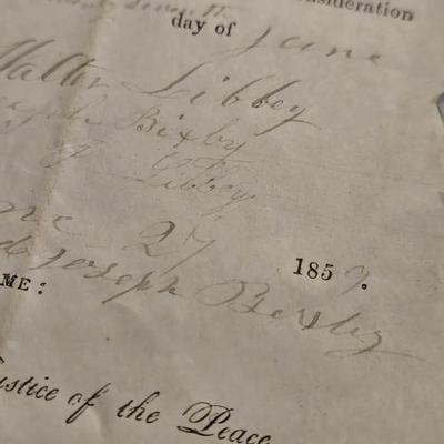 Antique 1859 Document - Antique Ephemera