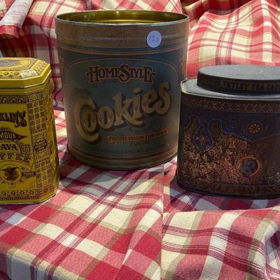 Trio of Vintage Kitchen Tins